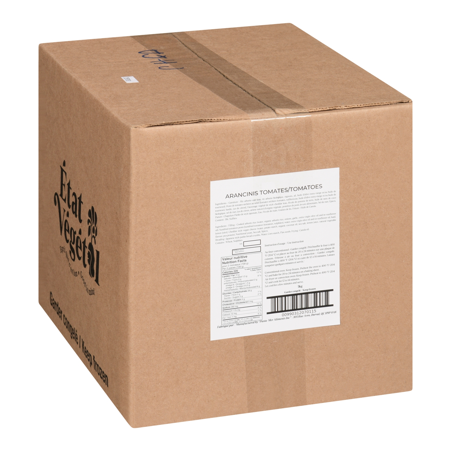 Arancinis, caisse de 5 kg
